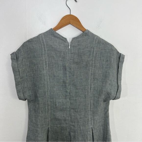 G R NATURE Green Linen Dress Size 40 or US Medium - Picture 9 of 12